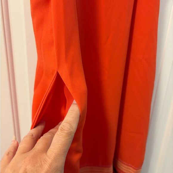 THML Vibrant Orange Embroidered Mini Dress - Picture 4 of 4